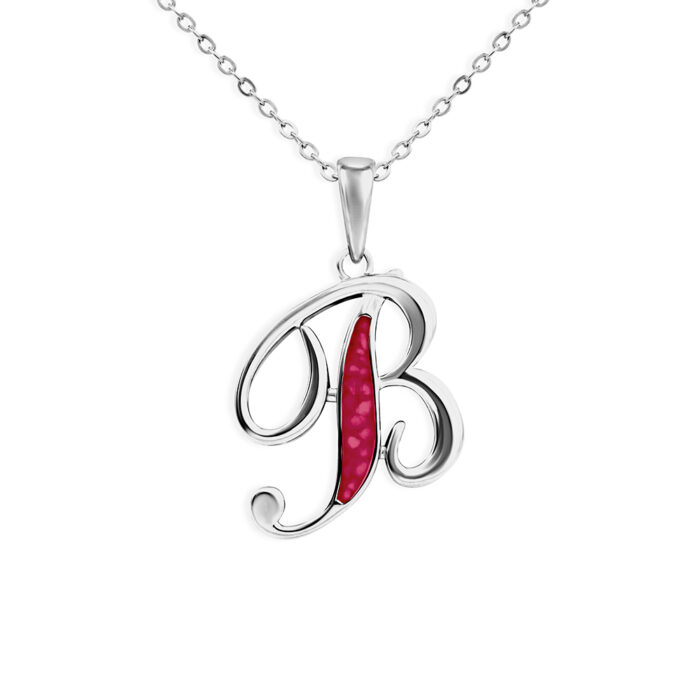 Letter of Alphabet Memorial Pendant Jewellery for Ashes or Hair