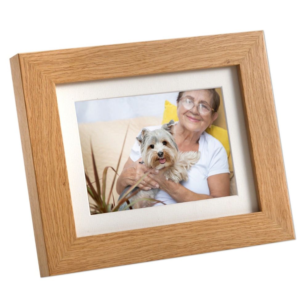 Freestanding and Wall Mounted Urn Natural Oak Photo Frame for your Pets Ashes - Image 2